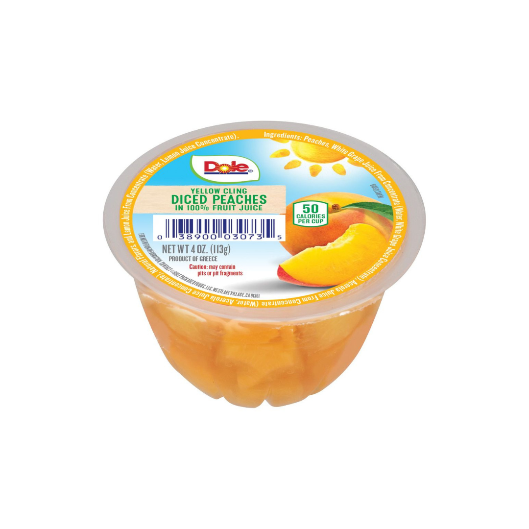 Dole Peach Fruit Cups (36 Units per Case)