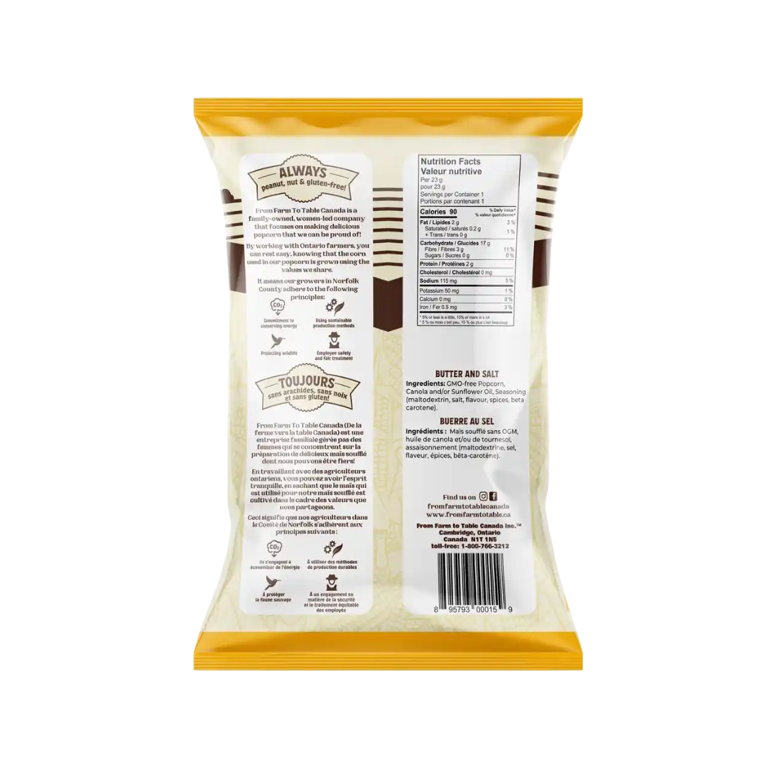 Butter Salt Popcorn (32 Units per Case)