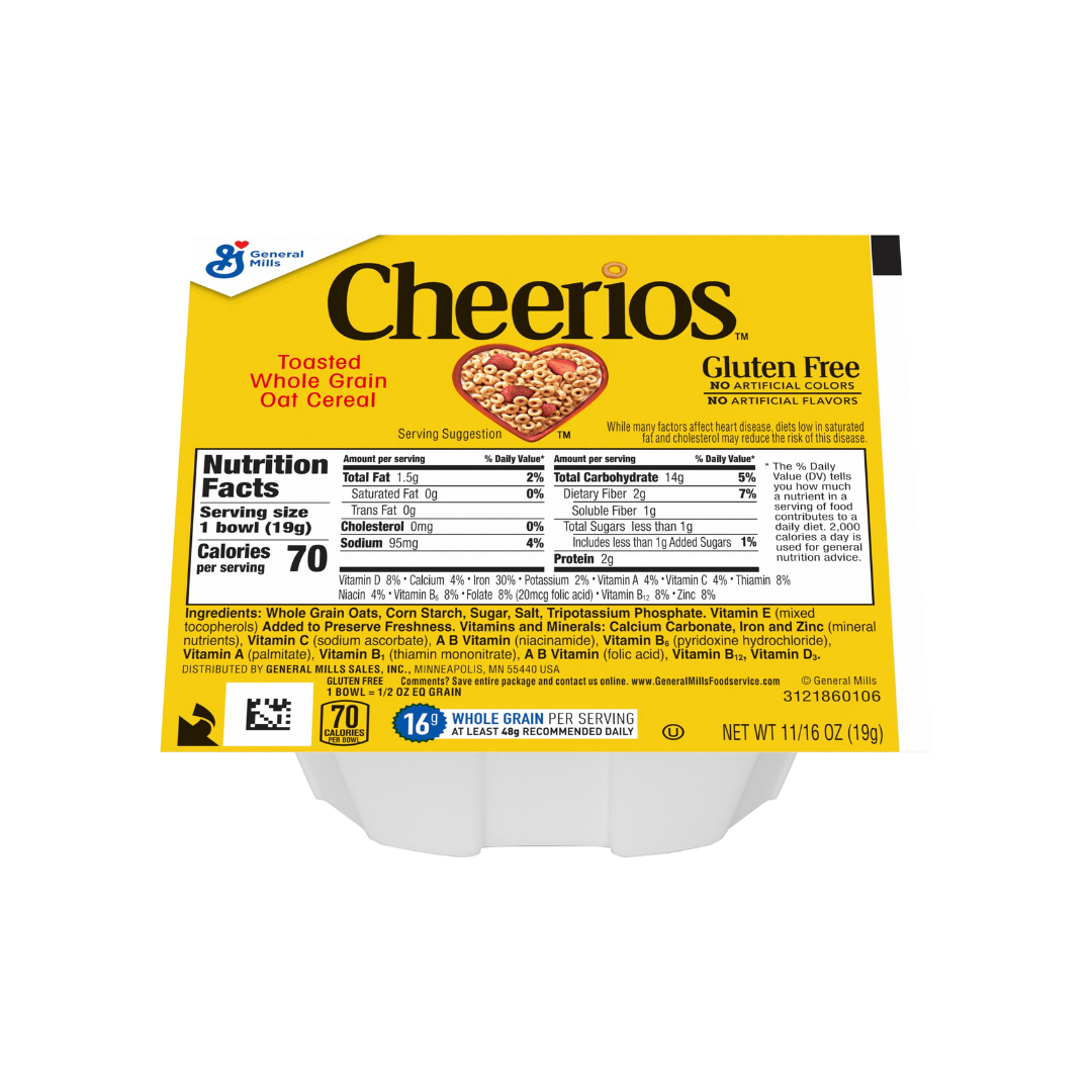 Whole Wheat Cheerios Cereal Bowl - Yellow