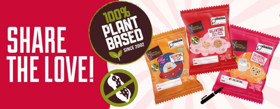 Sweets from the Earth - Valentine's Day Cookies ( 30 Units per case) - PLANT BASED/HALAL