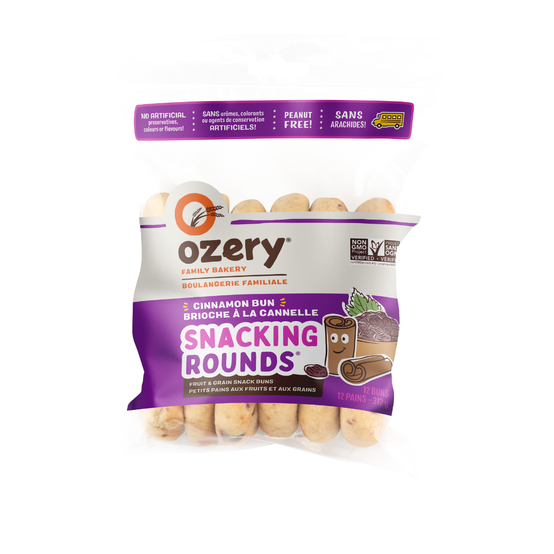 Ozery Cinnamon Bun Snacking Rounds (1 Bag x 12 Units)