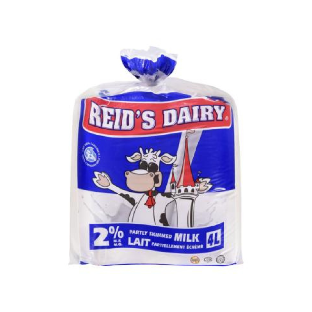 Reid's Milk 2% 4L (3 Bags)