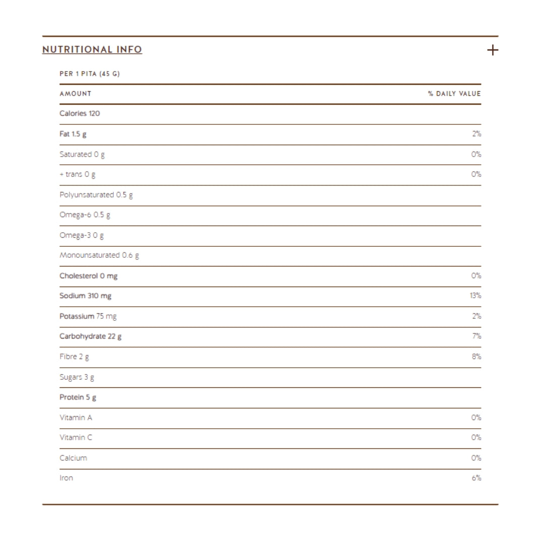Ozery Mini Whole Wheat Pita (1 Bag x 10 Units)