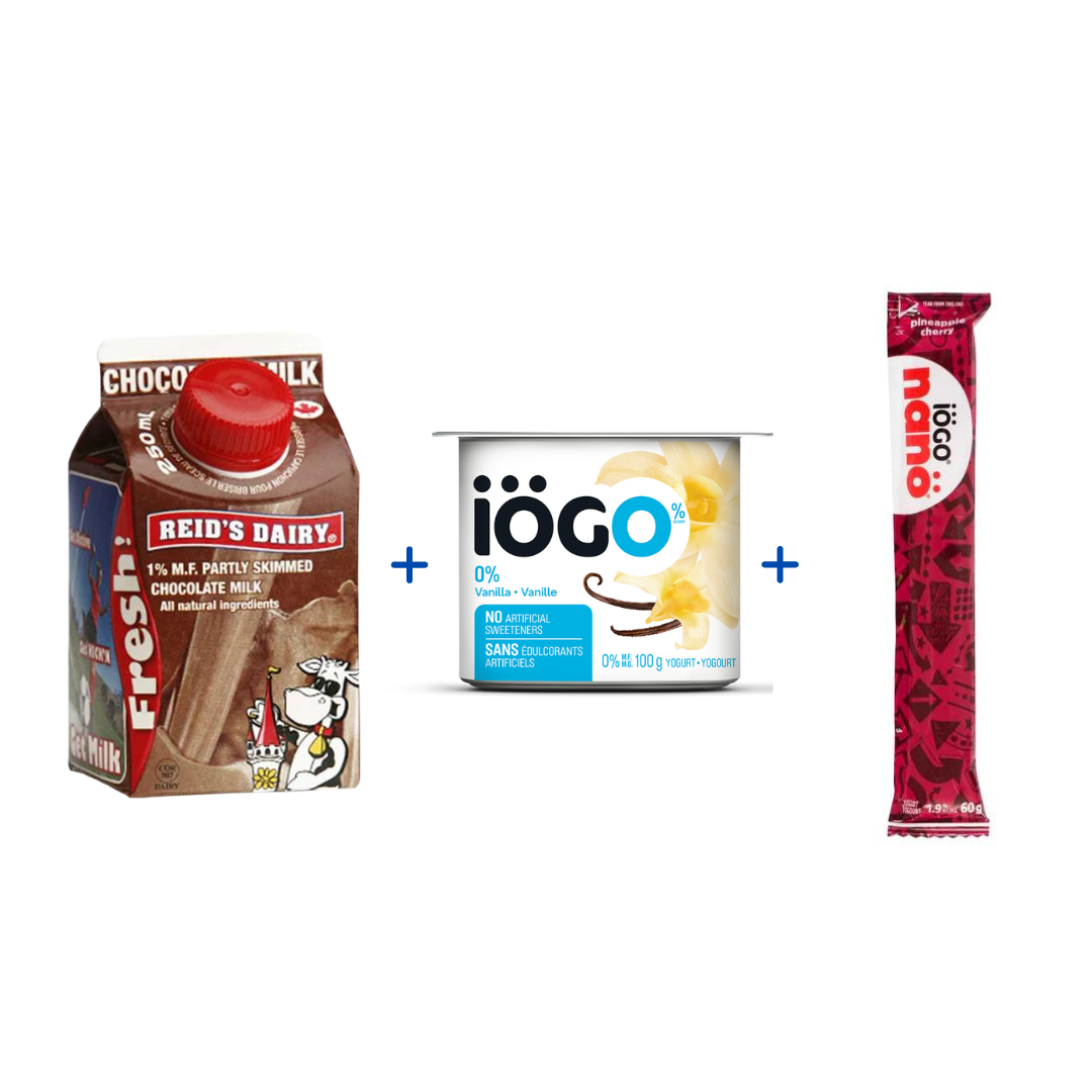 3D COMBO 6 (CM/YT) - Chocolate Milk (Twist Cap), Yogurt Cup, Yogurt Tube
