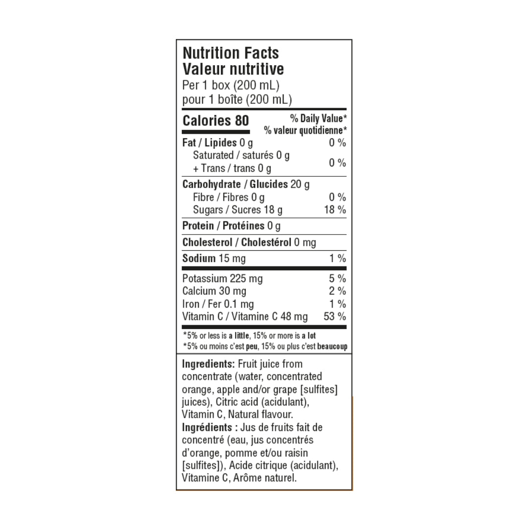 Oasis Orange Juice Box (32 Units per Case)
