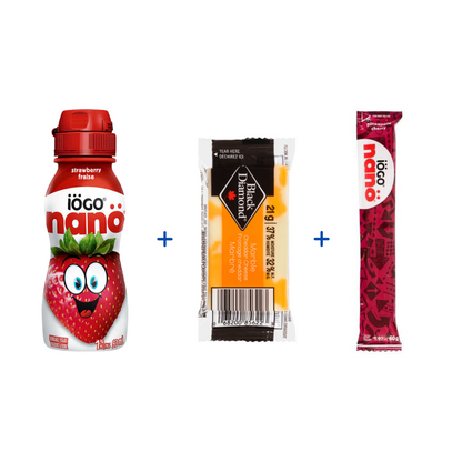3D COMBO 6 (NANO COMBO) - Iogo Yogurt Drink, Marble Cheese Portion, Yogurt Tube